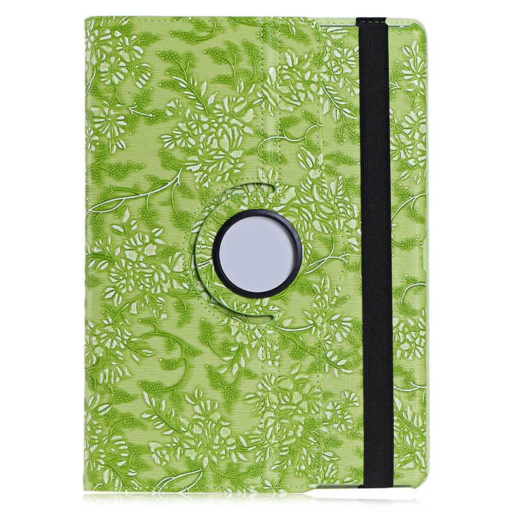 360 Degree Rotating Grape Grain Pattern PU Leather Stand Flip Folio Case for iPad Pro 12.9 Inch