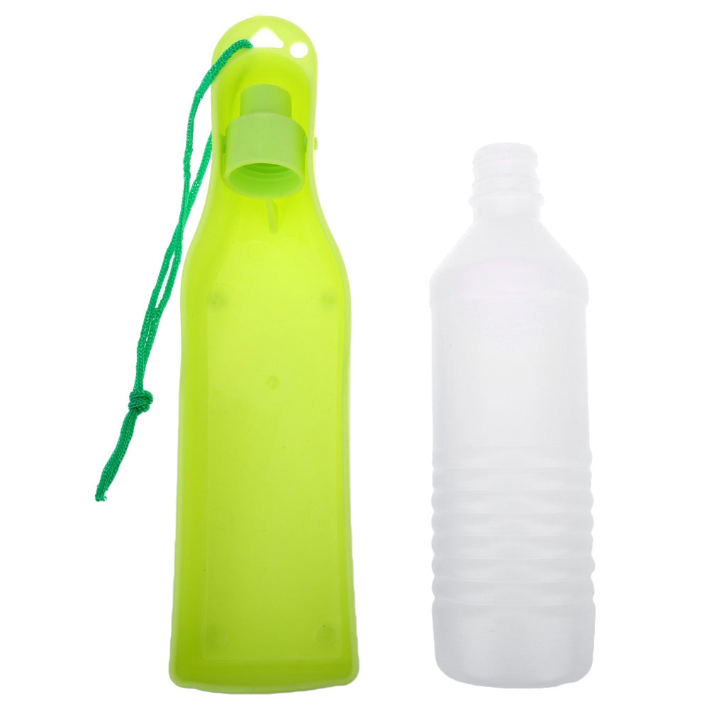 500ML Outdoor Portable Pet Feeding Drinking Water Bottle