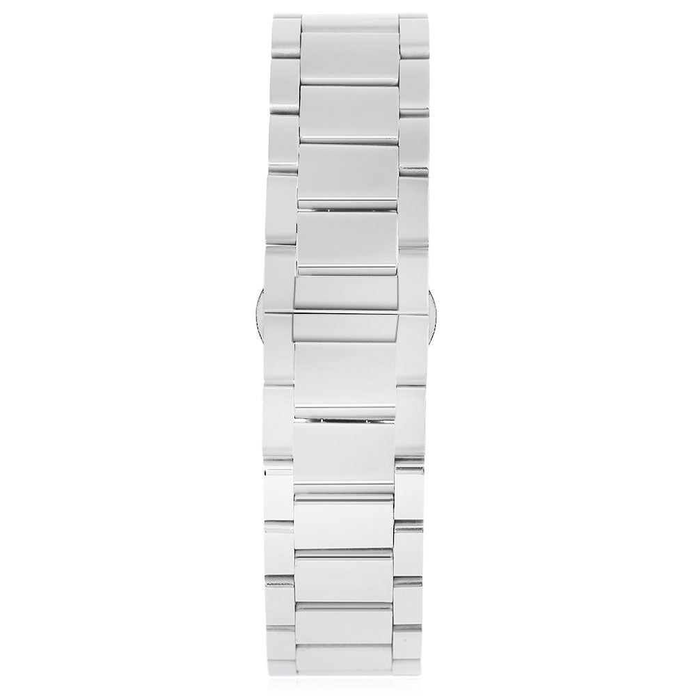 24MM Stainless Steel Glazed Watch Strap Butterfly Clasp Band