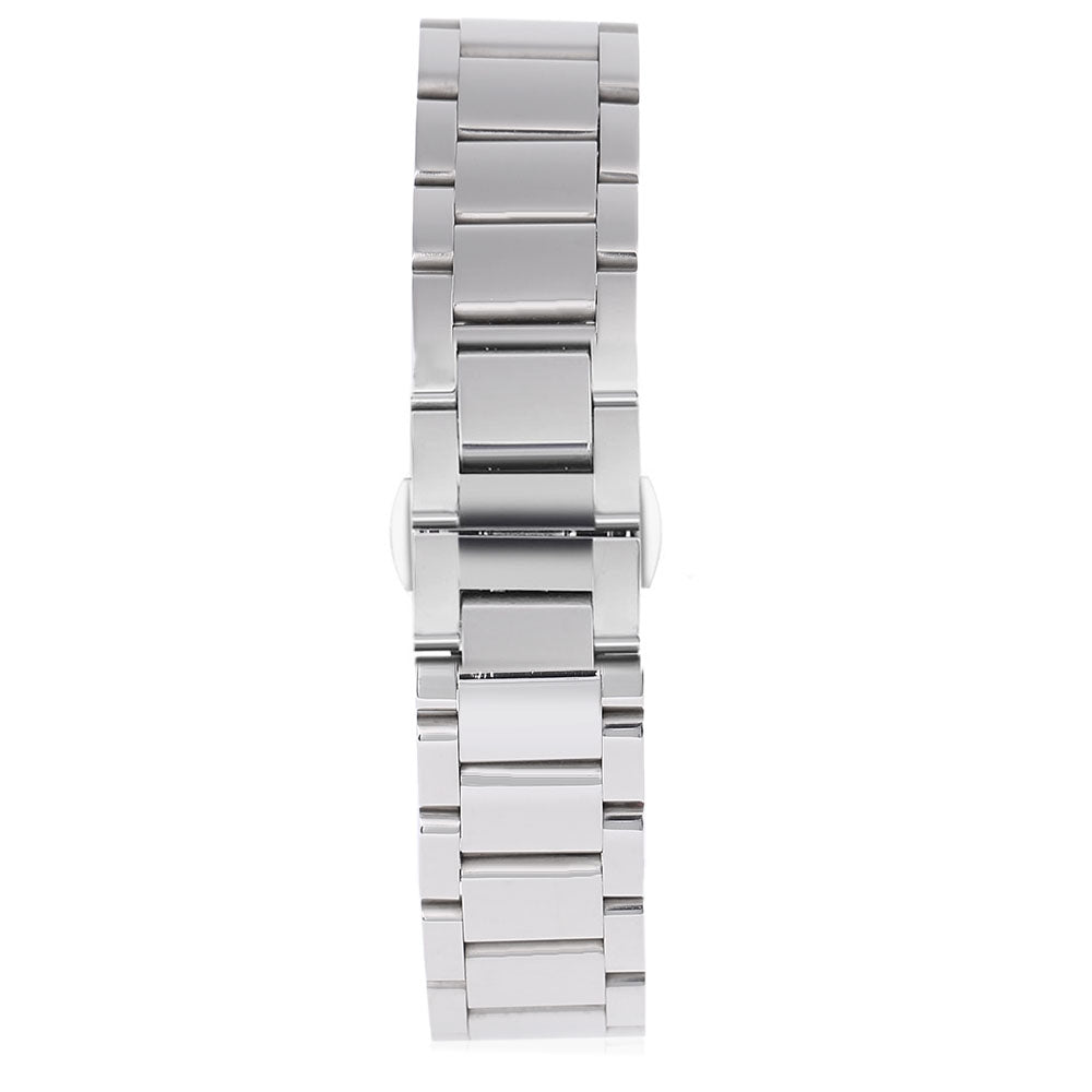 24MM Stainless Steel Glazed Watch Strap Butterfly Clasp Band