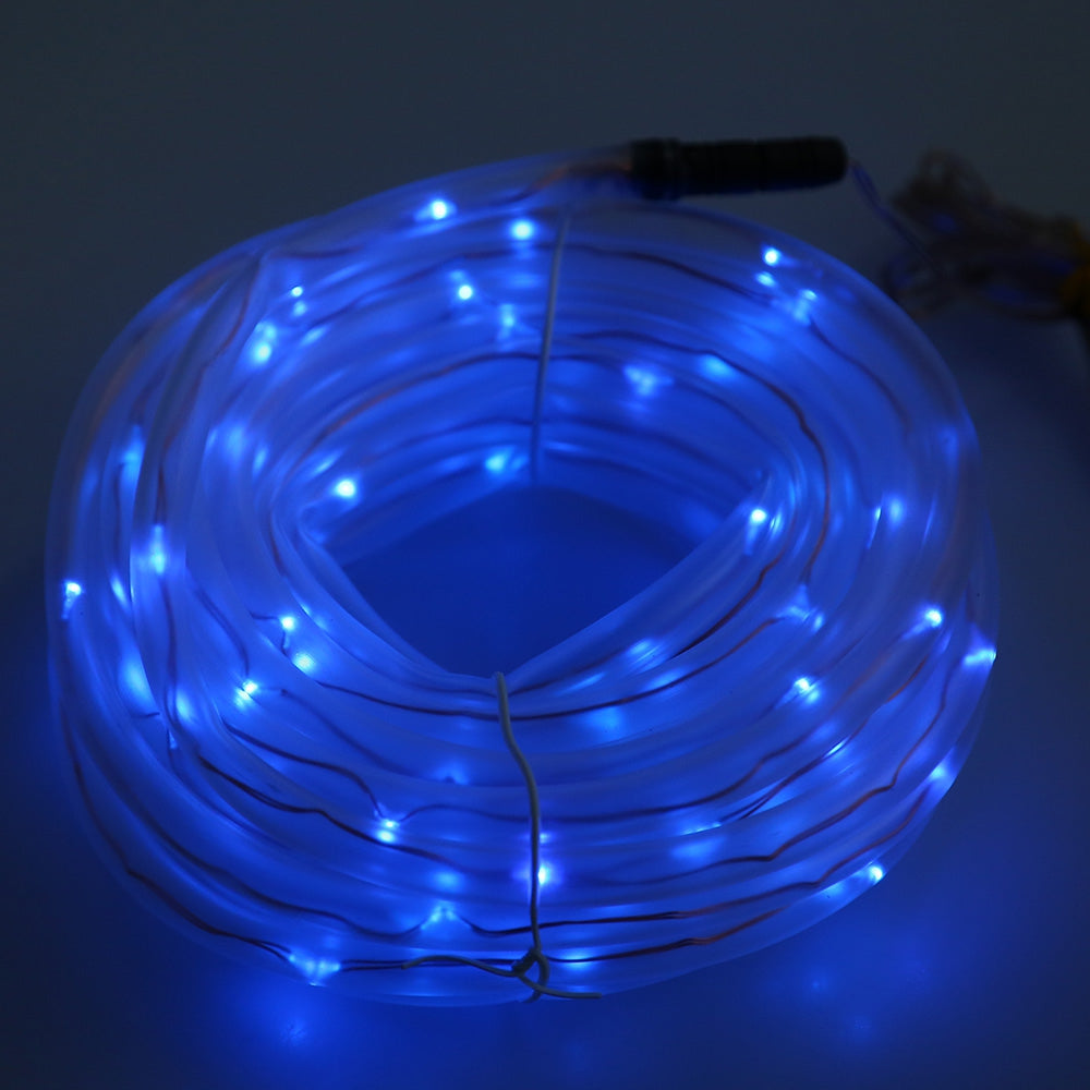 10M 100 LEDs 2W 180LM Solar Powered Rope Tube String Light for Outdoor