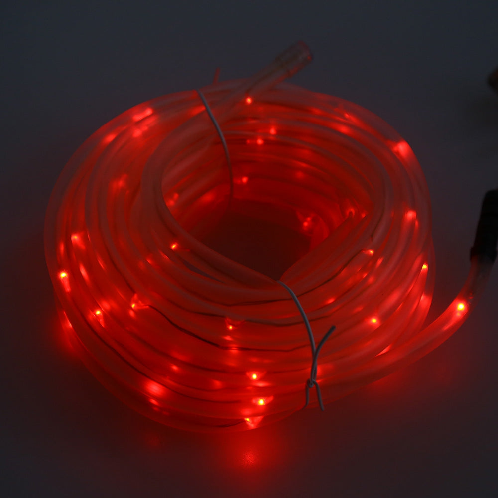 10M 100 LEDs 2W 180LM Solar Powered Rope Tube String Light for Outdoor