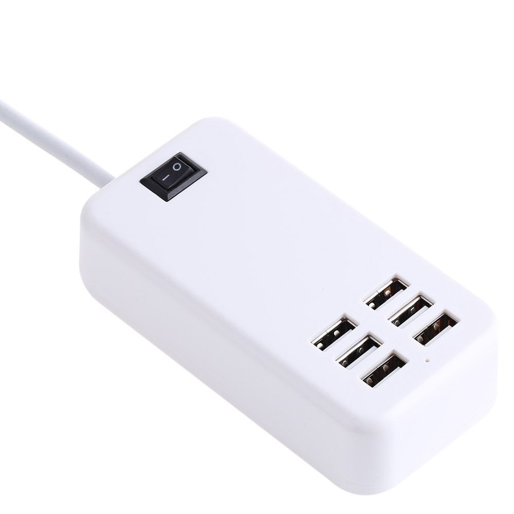 6 USB Port Multiple Wall USB Charger 15W 3A Smart Adapter Mobile Phone Charging Data Device 