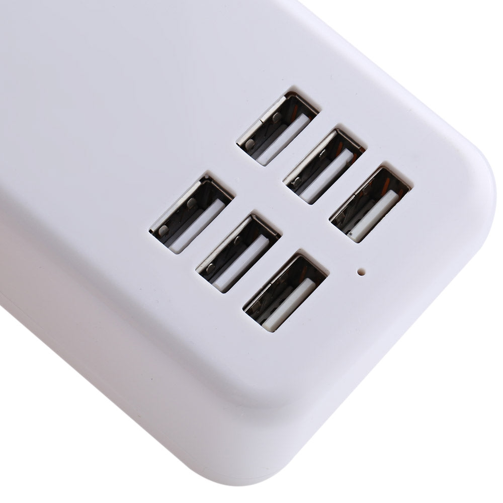 6 USB Port Multiple Wall USB Charger 15W 3A Smart Adapter Mobile Phone Charging Data Device 