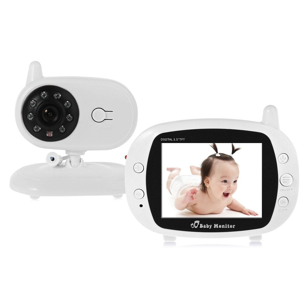 850 Wireless Digital Baby Monitor 3.5 inch LCD Screen Two Way Speak Night Vision Lullaby