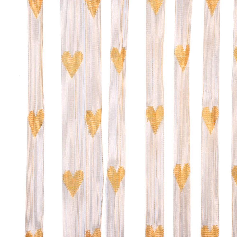 2 x 1M Romantic Heart Shape Line Tassel String Door Curtain Room Window Divider