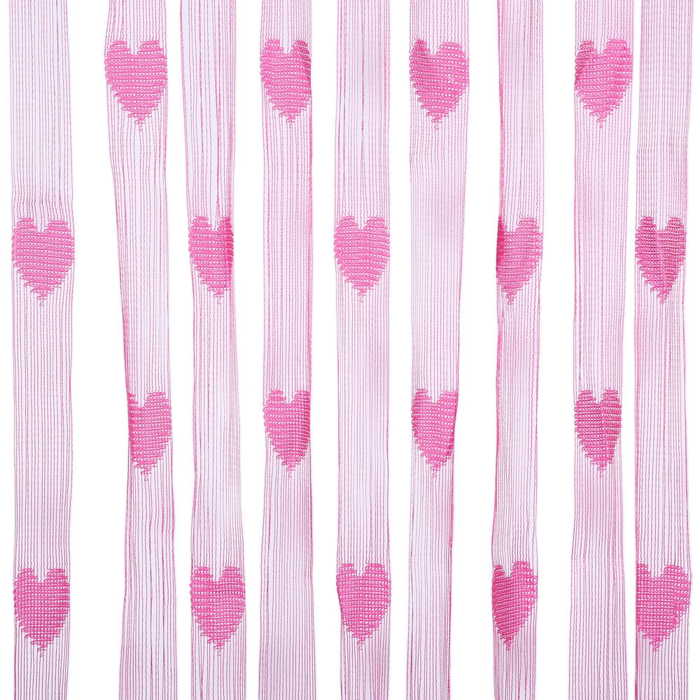 2 x 1M Romantic Heart Shape Line Tassel String Door Curtain Room Window Divider