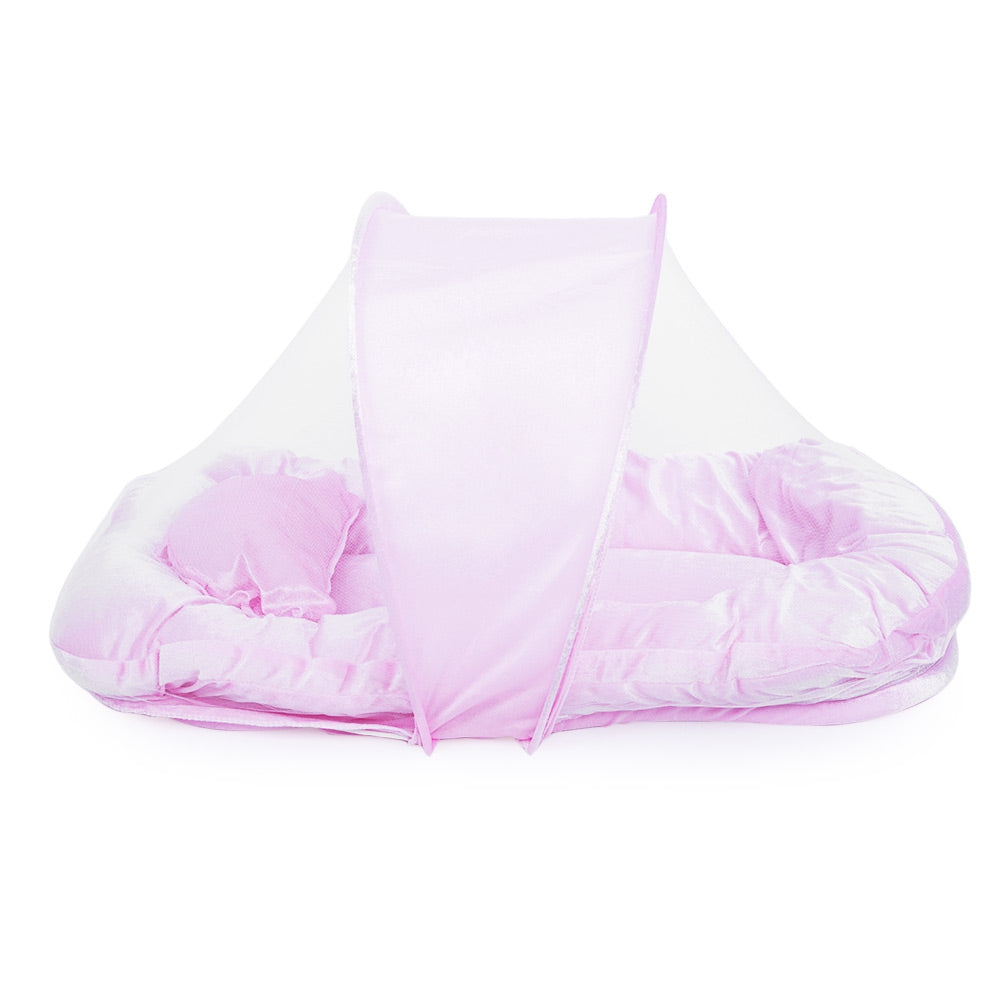 Breathable Durable Babies Folding Thickening Mosquito Net with Pillow