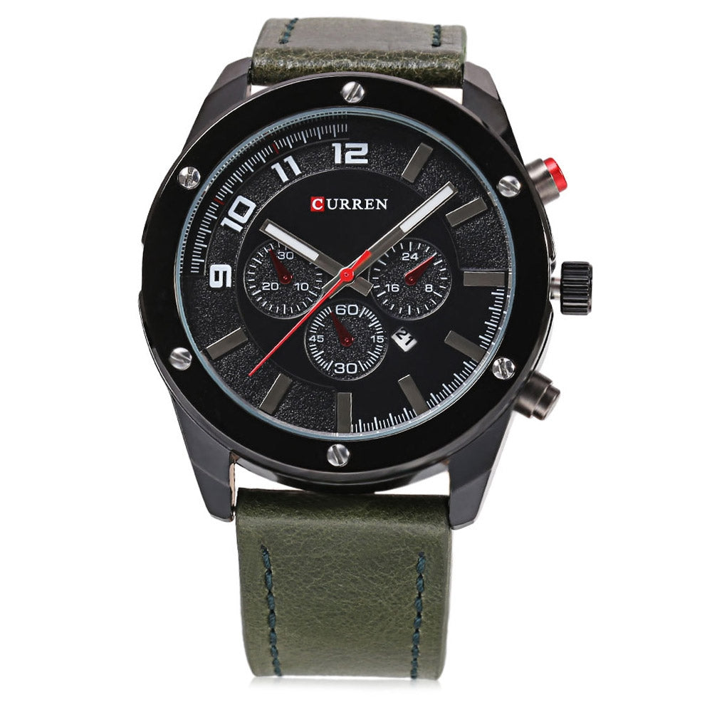 CURREN 8204 Decorative Sub-dial Male Quartz Watch