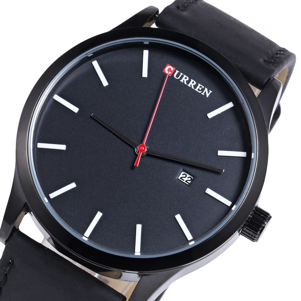 CURREN 8214 Casual Men Watch with Simple Nail Dial