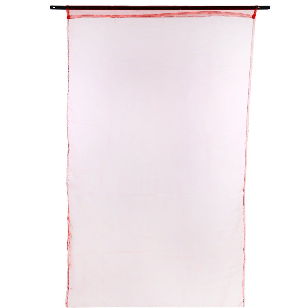 1 x 2m Pure Color Sheer Voile Wall Room Divider Window Curtain