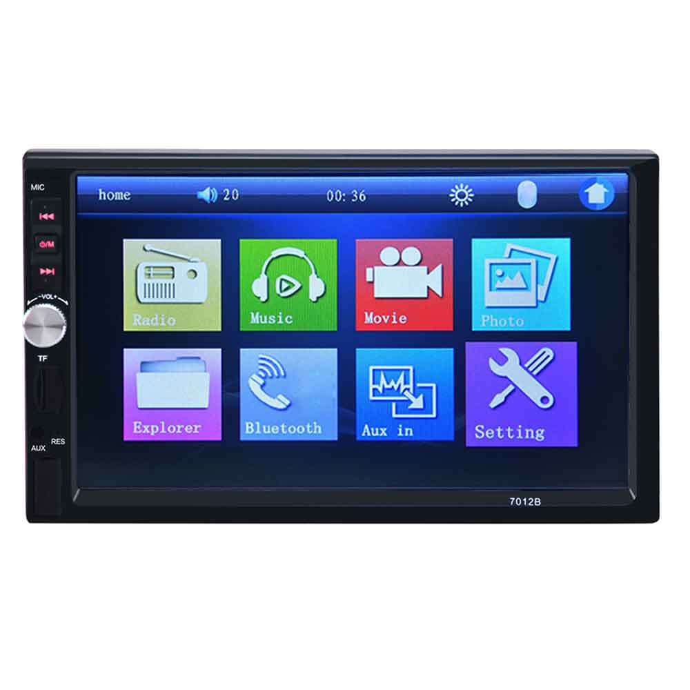 7012B 7 Inch Bluetooth V2.0 12V Car Audio Stereo MP5 Player Auto Video with Rearview Camera