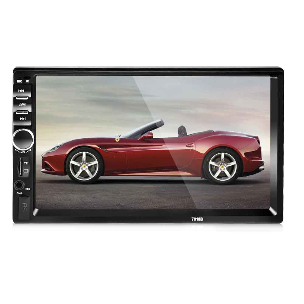 7018B 7 Inch Bluetooth V2.0 12V Car Audio Stereo MP5 Player Auto Video with Rearview Camera