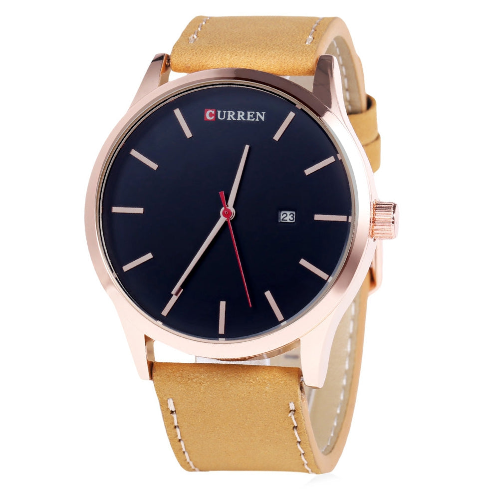 CURREN 8214 Casual Men Watch with Simple Nail Dial