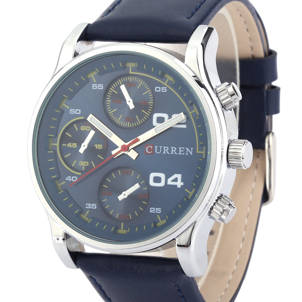 CURREN 8207 Casual Male Quartz Watch with Decorative Sub-dial