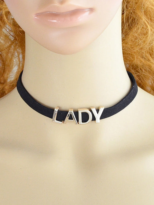 Adjustable Carving LADY Chokers Necklace