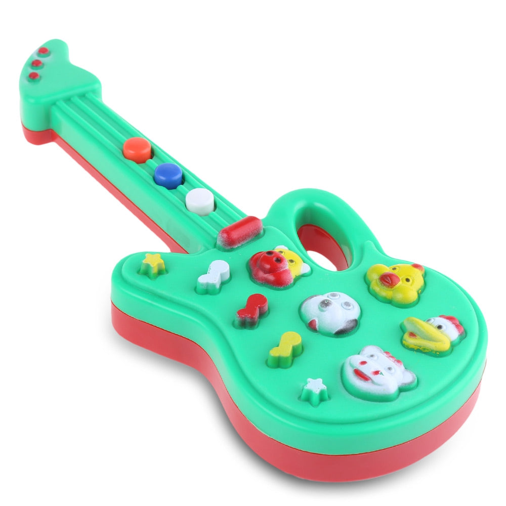 1PC Animal Button Electronic Guitar Early Educational Instrument Toy for Kid Child