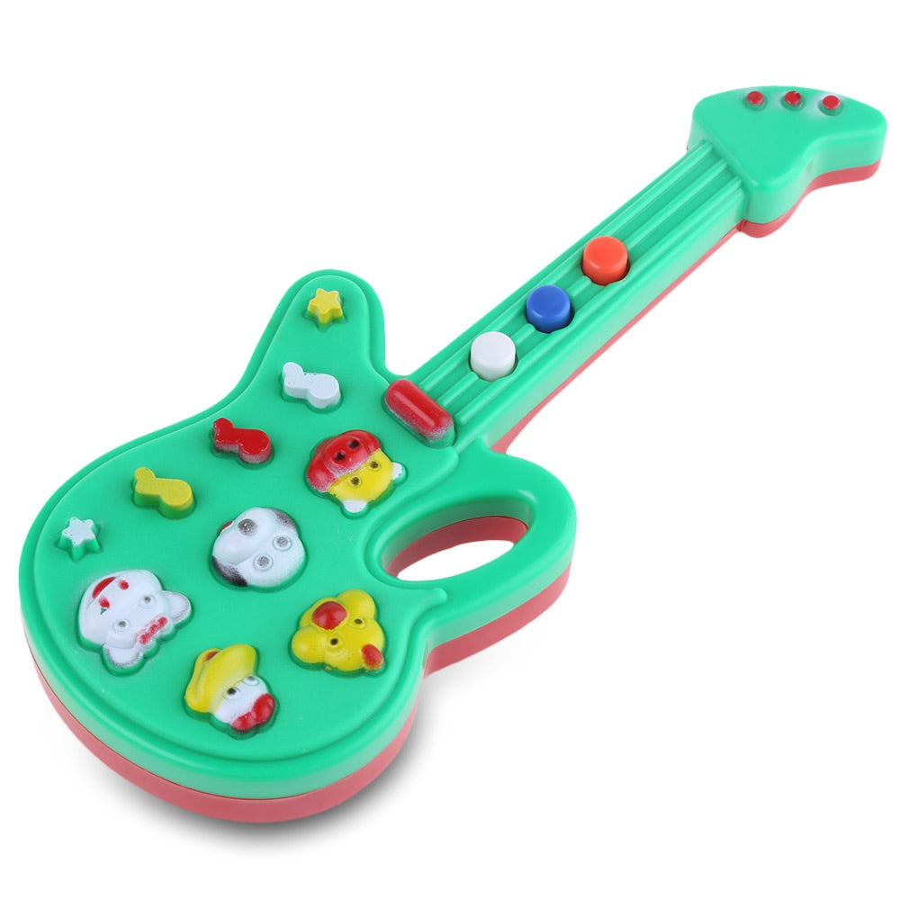 1PC Animal Button Electronic Guitar Early Educational Instrument Toy for Kid Child