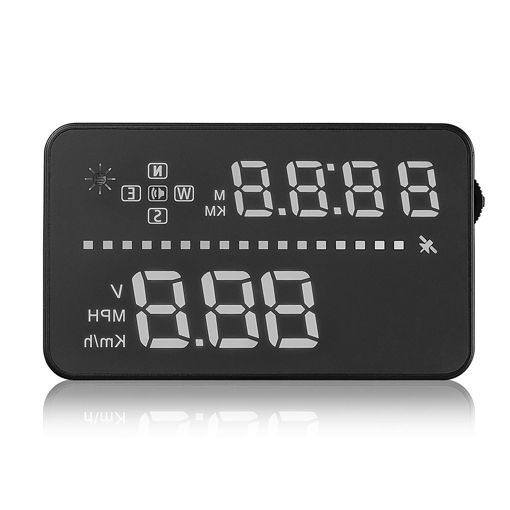 A3 3.5 inch Car HUD Head Up Display OBD II Interface Real-time Dynamic Speed Voltage Driving Dis...