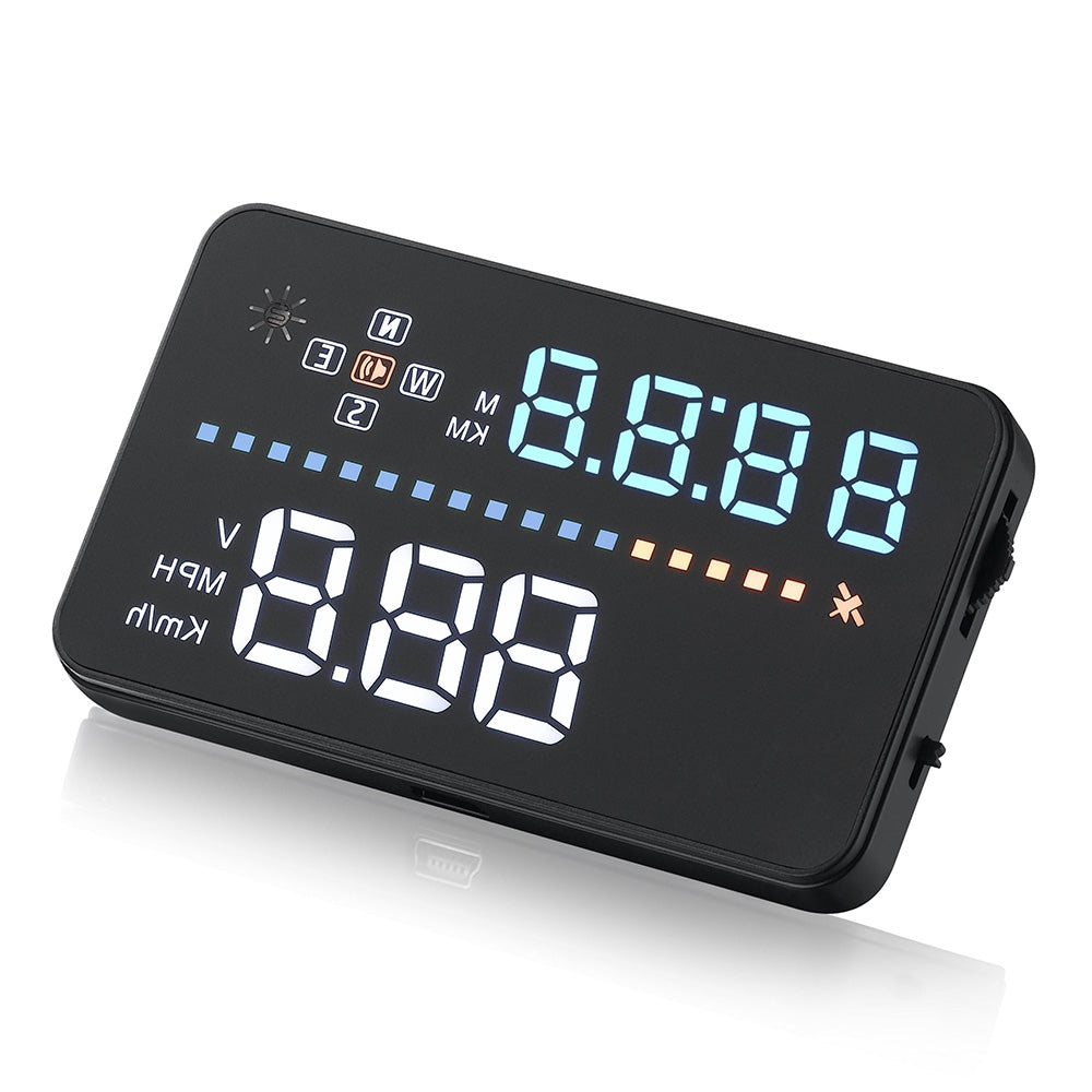A3 3.5 inch Car HUD Head Up Display OBD II Interface Real-time Dynamic Speed Voltage Driving Dis...