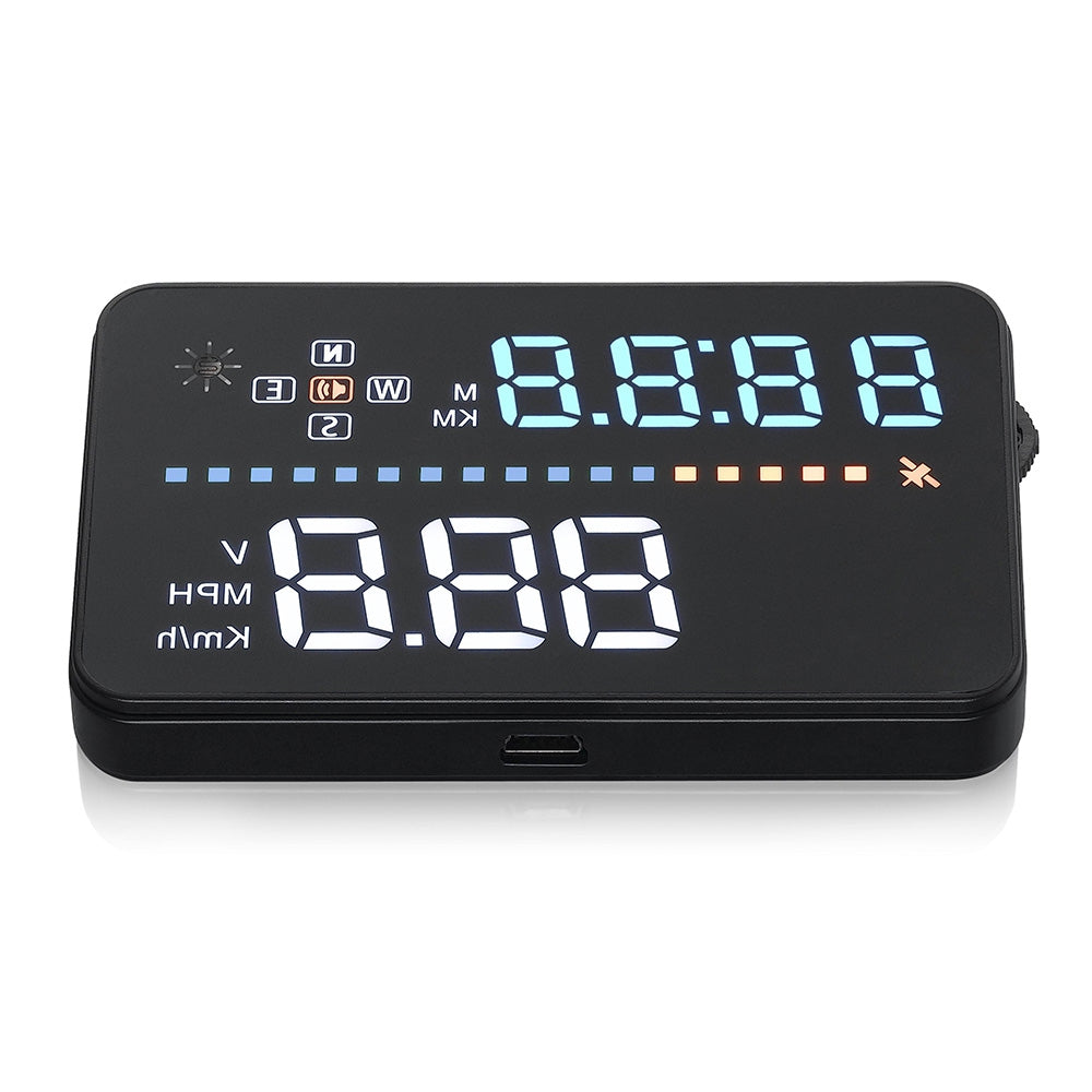 A3 3.5 inch Car HUD Head Up Display OBD II Interface Real-time Dynamic Speed Voltage Driving Dis...