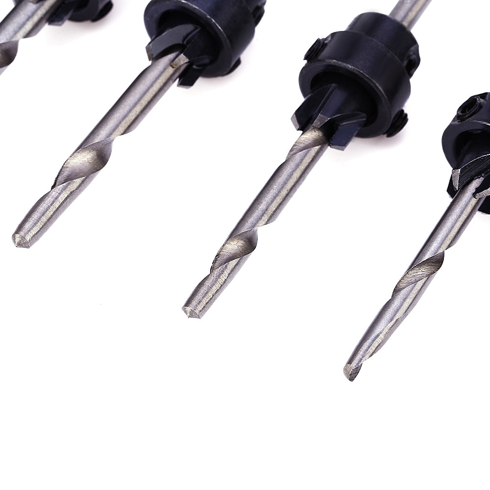 7pcs 3.18MM - 5.56MM High Speed Steel Drill Bit Woodworking Tool