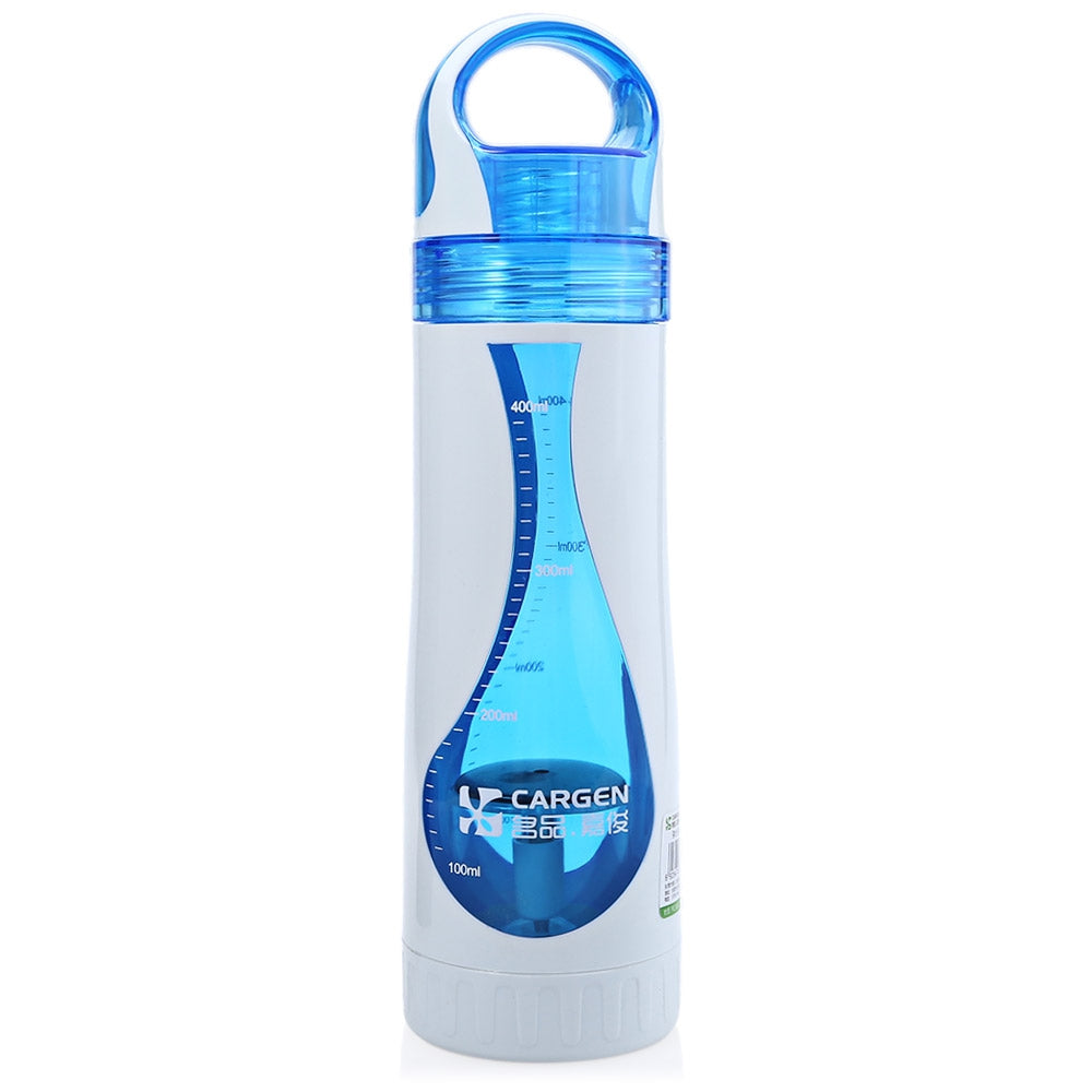 Cargen TB001 500ML Water Drip Design Portable PC Double Layer Travel Tea Water Bottle Kettle