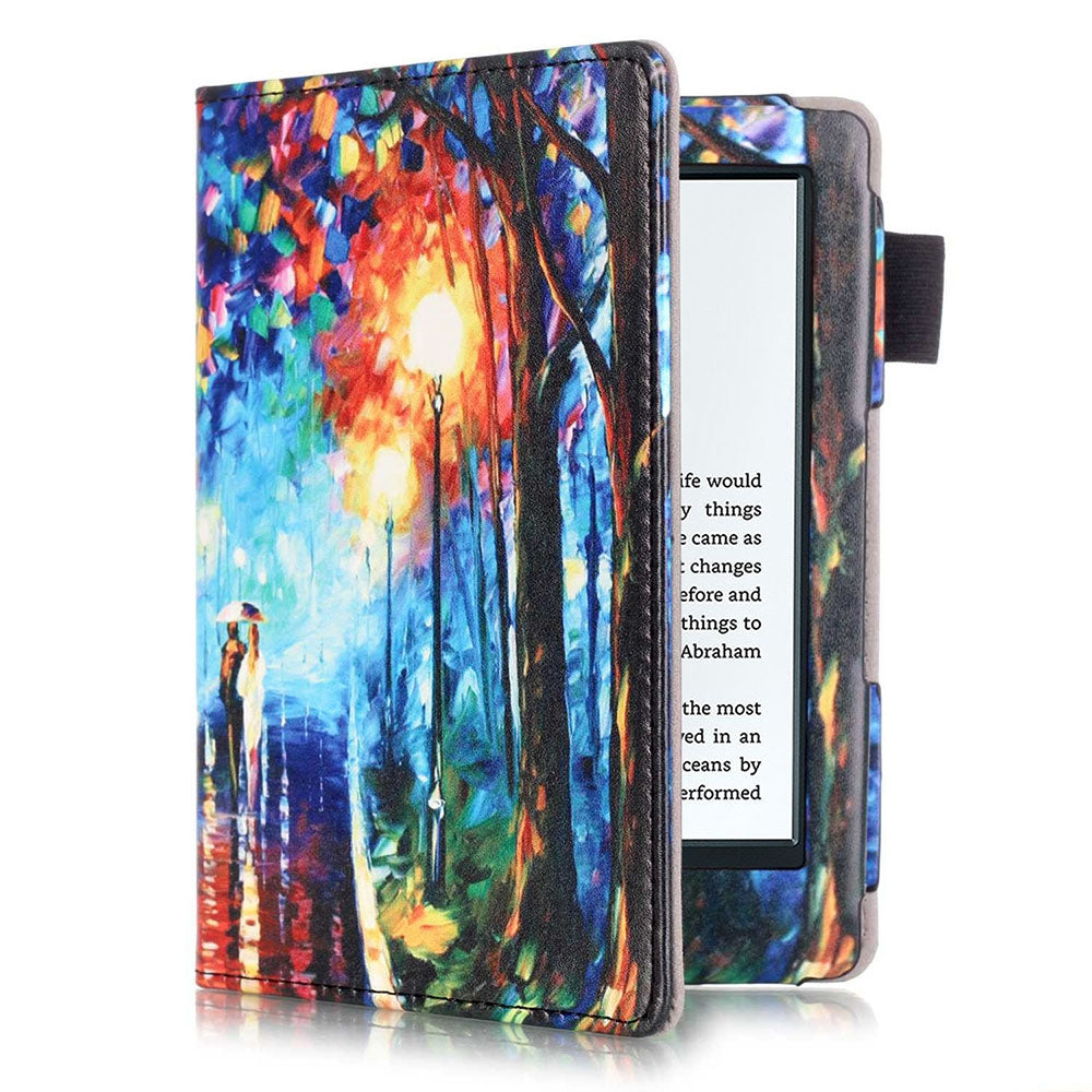 558 PU Leather Painted Protective Cover with Auto Sleep Wake Up Function for Kindle