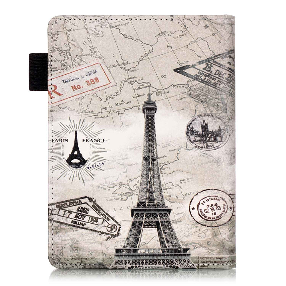 558 PU Leather Painted Protective Cover with Auto Sleep Wake Up Function for Kindle