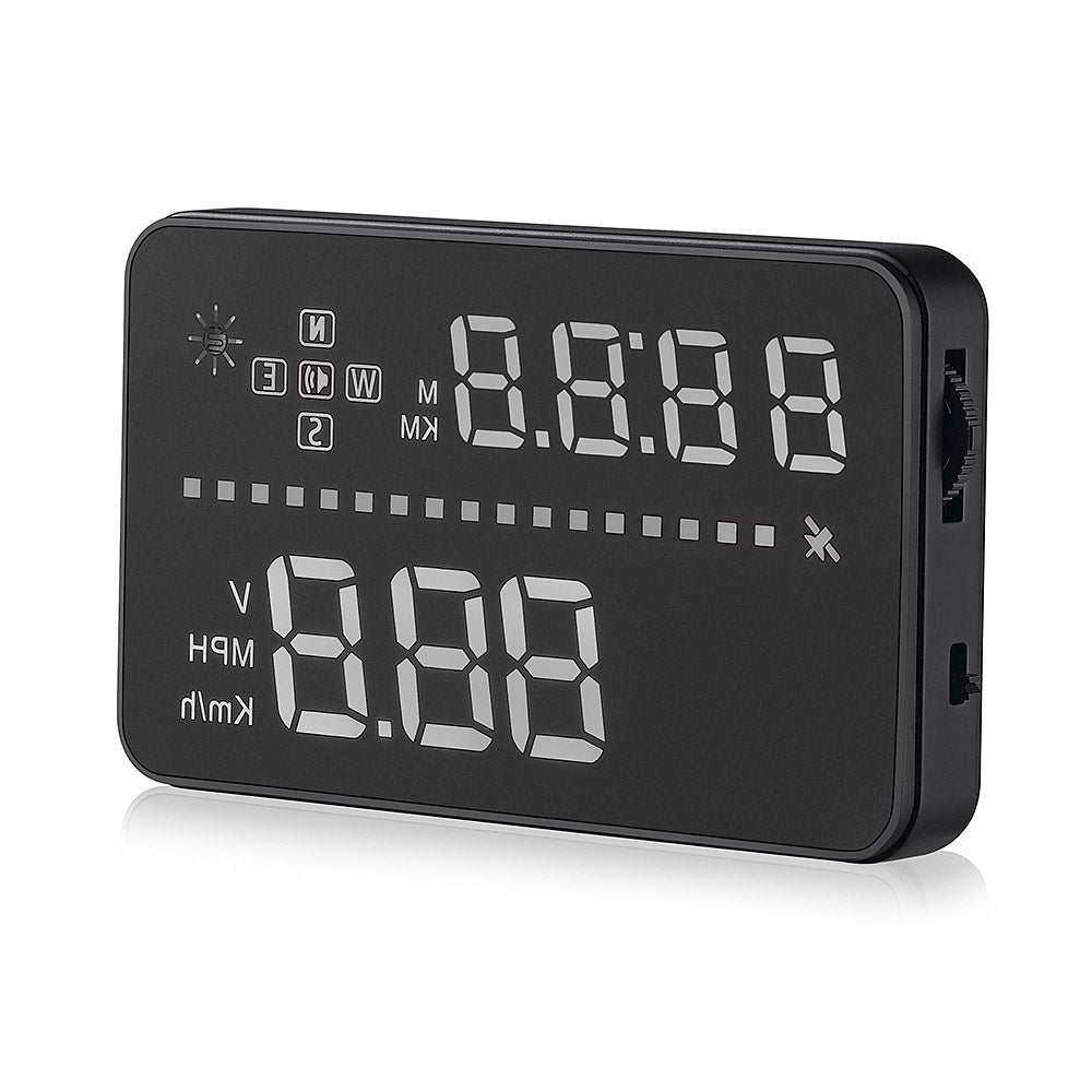 A3 Car 3.5 Inch OBDII Interface HUD Head Up Display Real-time Voltage Driving Distance Monitor