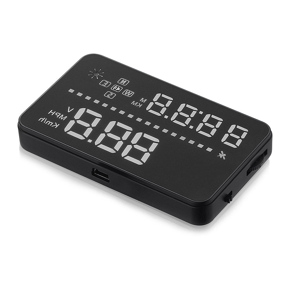 A3 Car 3.5 Inch OBDII Interface HUD Head Up Display Real-time Voltage Driving Distance Monitor