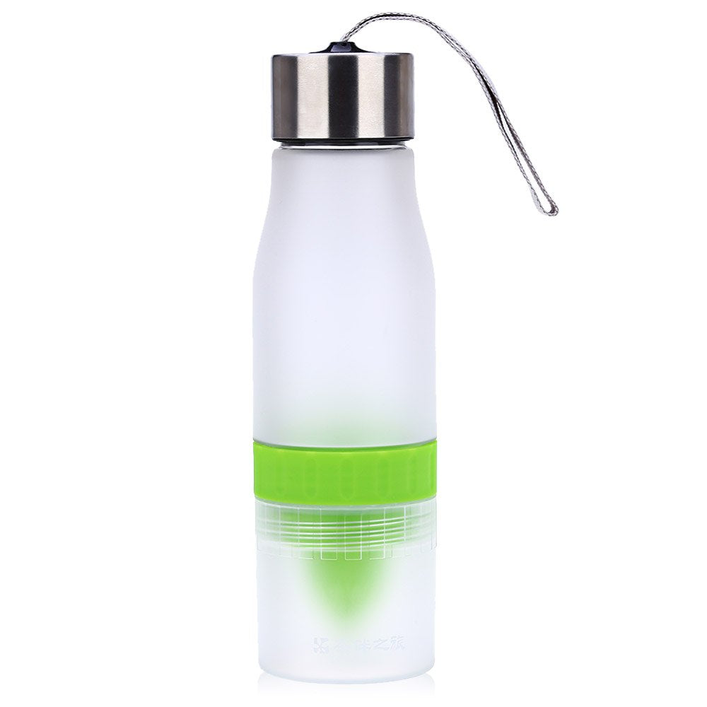 Cargen PM001 700ml Portable Frosted Plastic Lemon Juice Water Bottle with Hand Rope