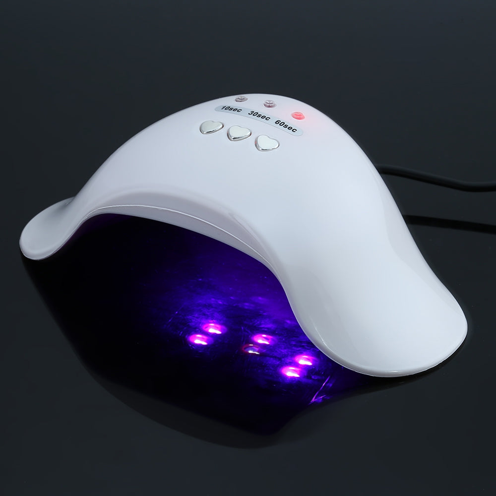 18W Lightweight LED Nail Dryer Lamp for Gel Polish Manicure