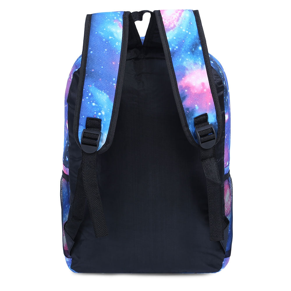 Charming Cosmos Print Unisex School Shopping Travel Portable Backpack