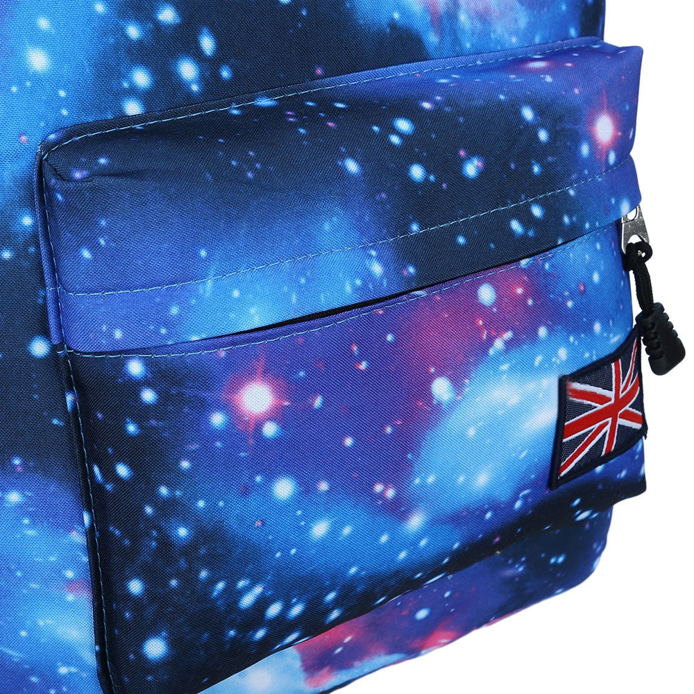 Charming Cosmos Print Unisex School Shopping Travel Portable Backpack