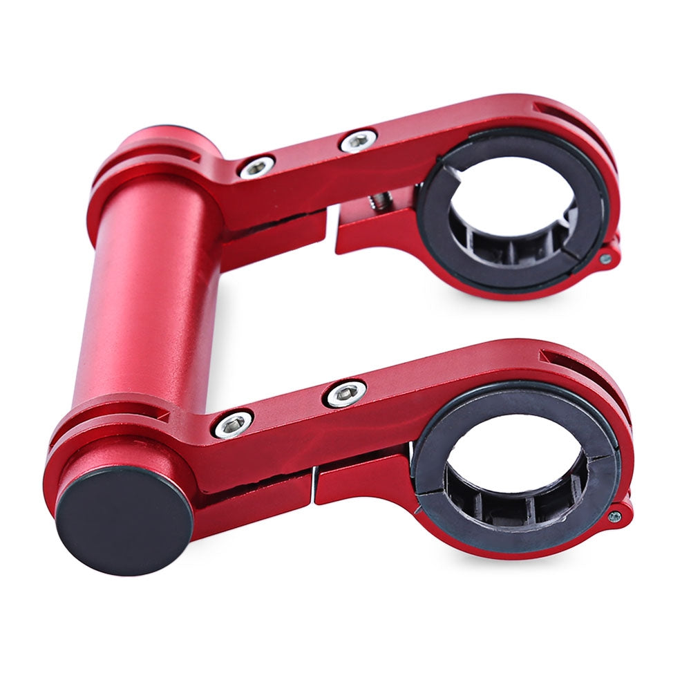 Bike Extended Seat MTB Double Handlebar Mount Extender Holder Computer Clip