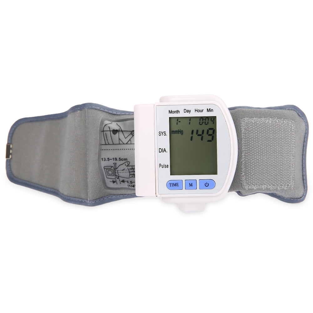 CHANGKUN Automatic Digital Storage Memory Instant Read Heart Rate Wrist Blood Pressure Monitor