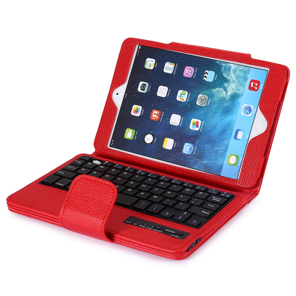 2 in 1 Bluetooth 3.0 Keyboard PU Leather Protective Full-body Case for iPad Mini 1 / 2 / 3 with ...