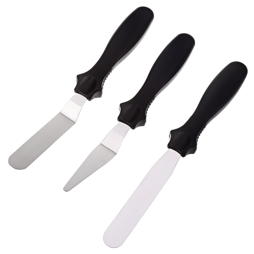 3pcs DIY Cake Cream Spread Decorating Smudge Tool