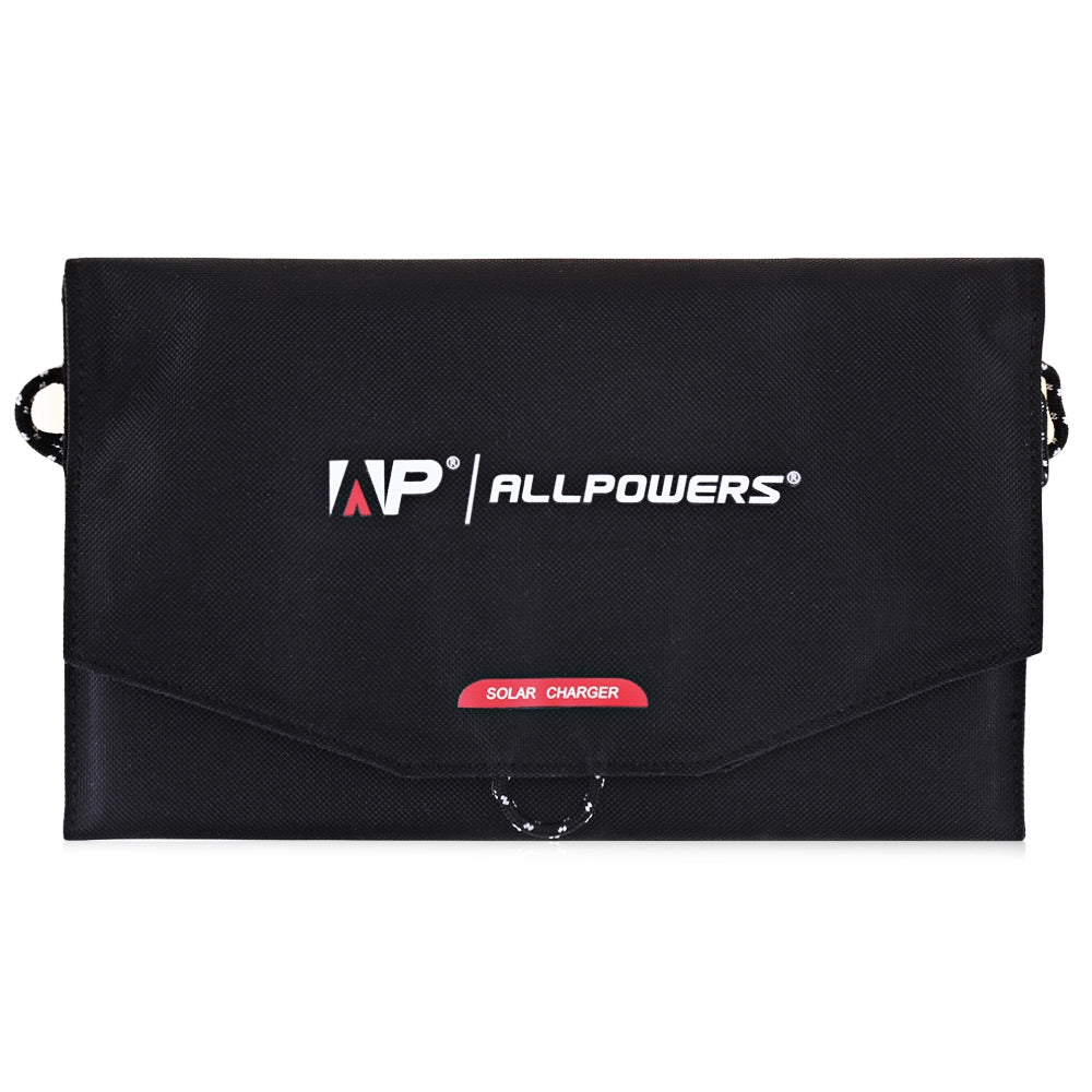 ALLPOWERS 10W Monocrystalline Silicon Solar Panel Water Resistant Folding Charging Bag