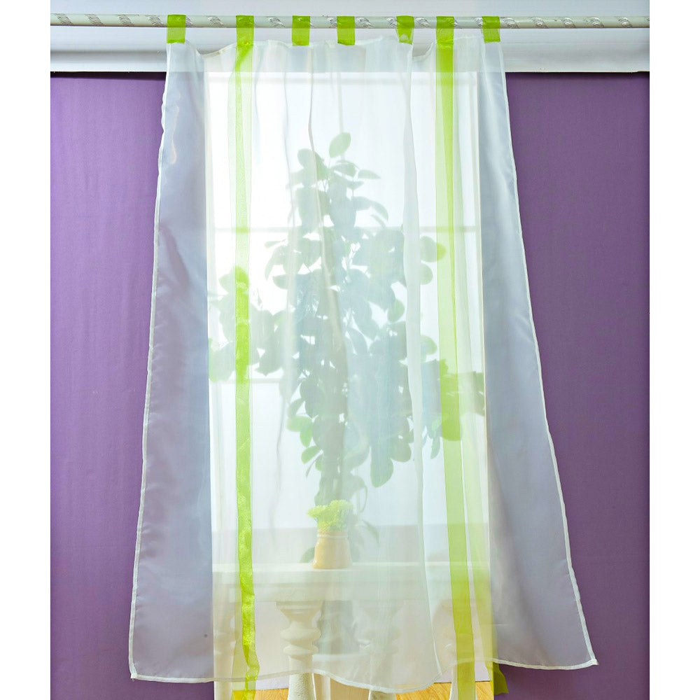 140 x 140CM European Wave Blinds Stitching Colors Voile Panel Window Curtain for Living Room Bed...