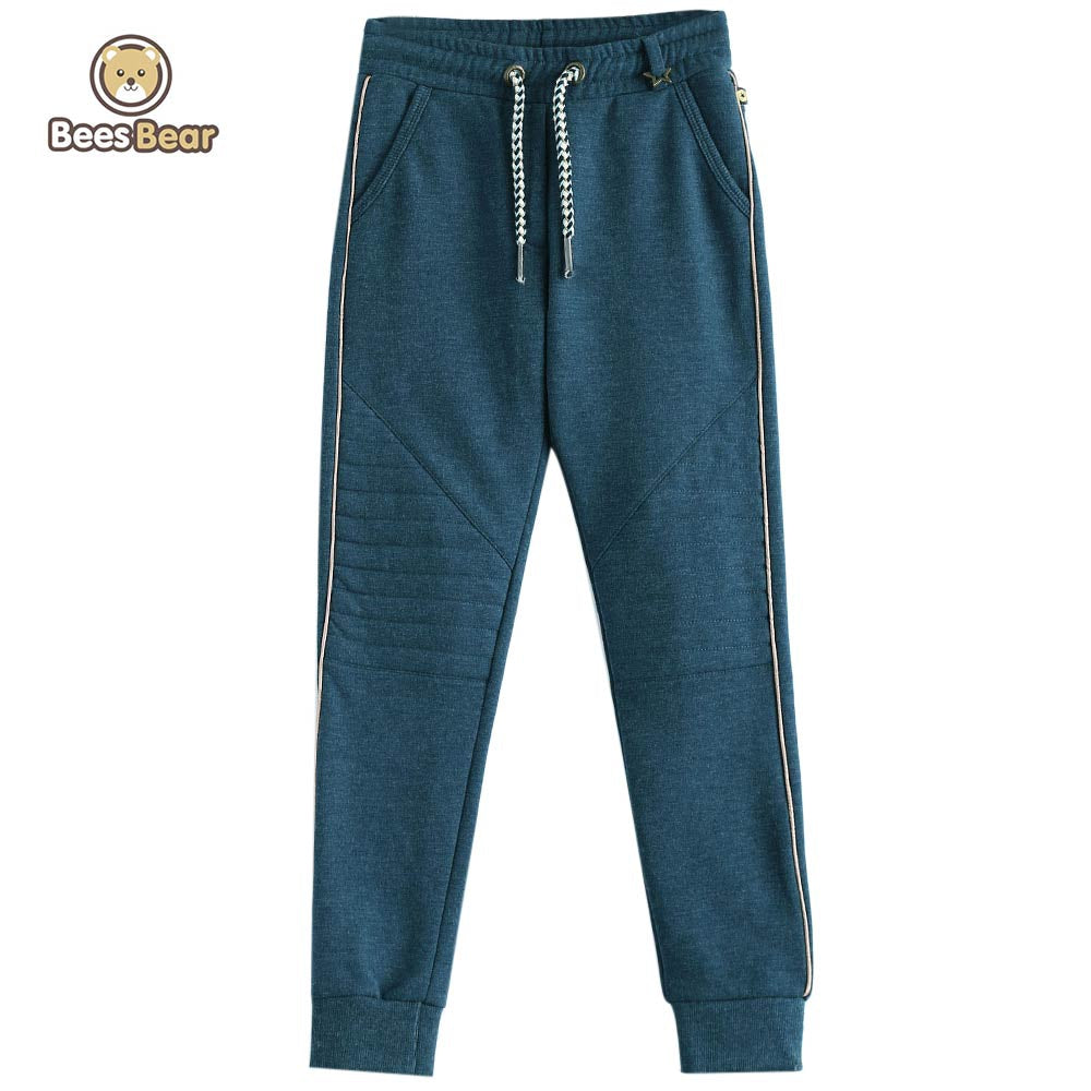 Drawstring Waist Narrow Feet Girl's Sweatpants