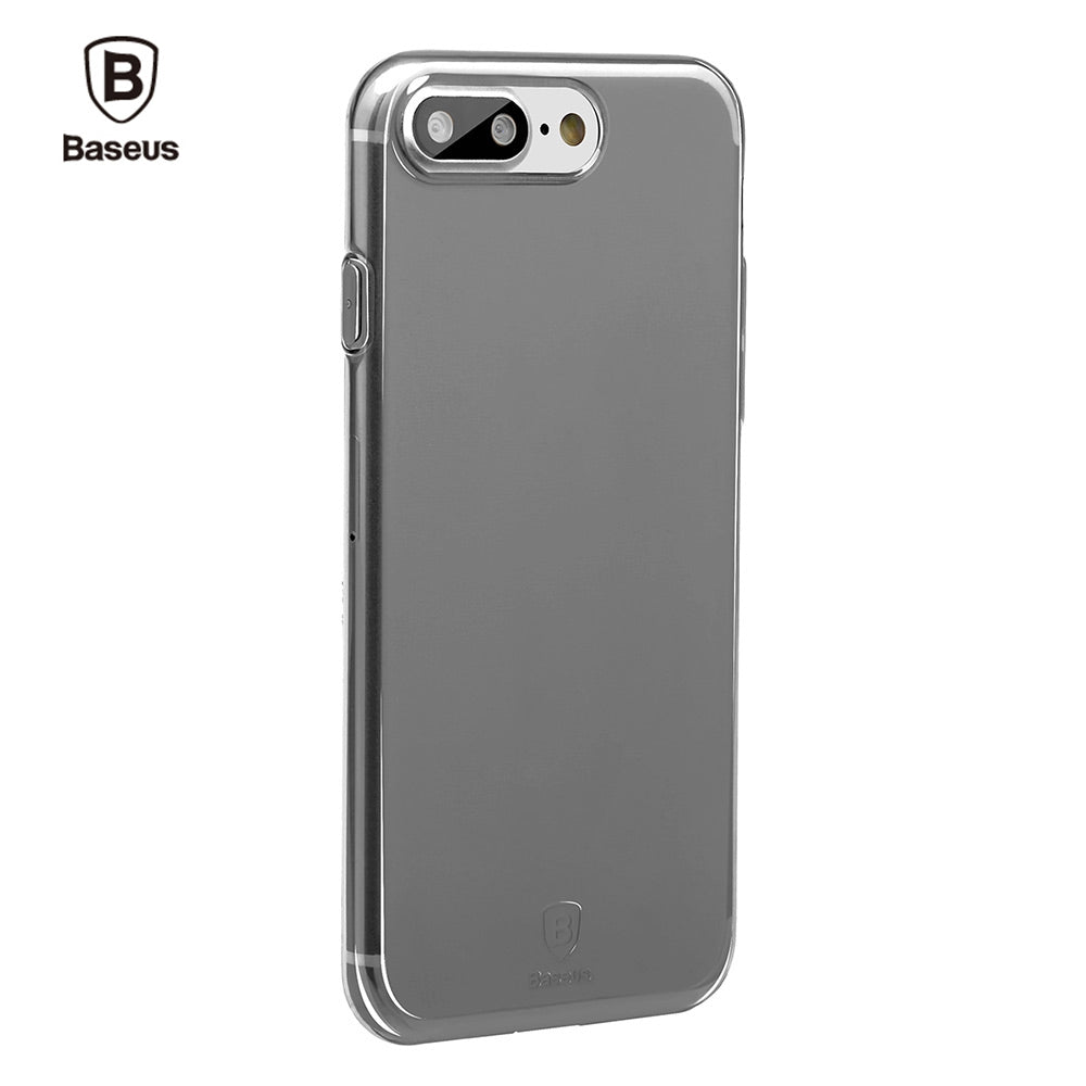 Baseus Simple Series Ultra Slim Soft Clear Panel Electroplate Plating TPU Case Cover for iPhone ...