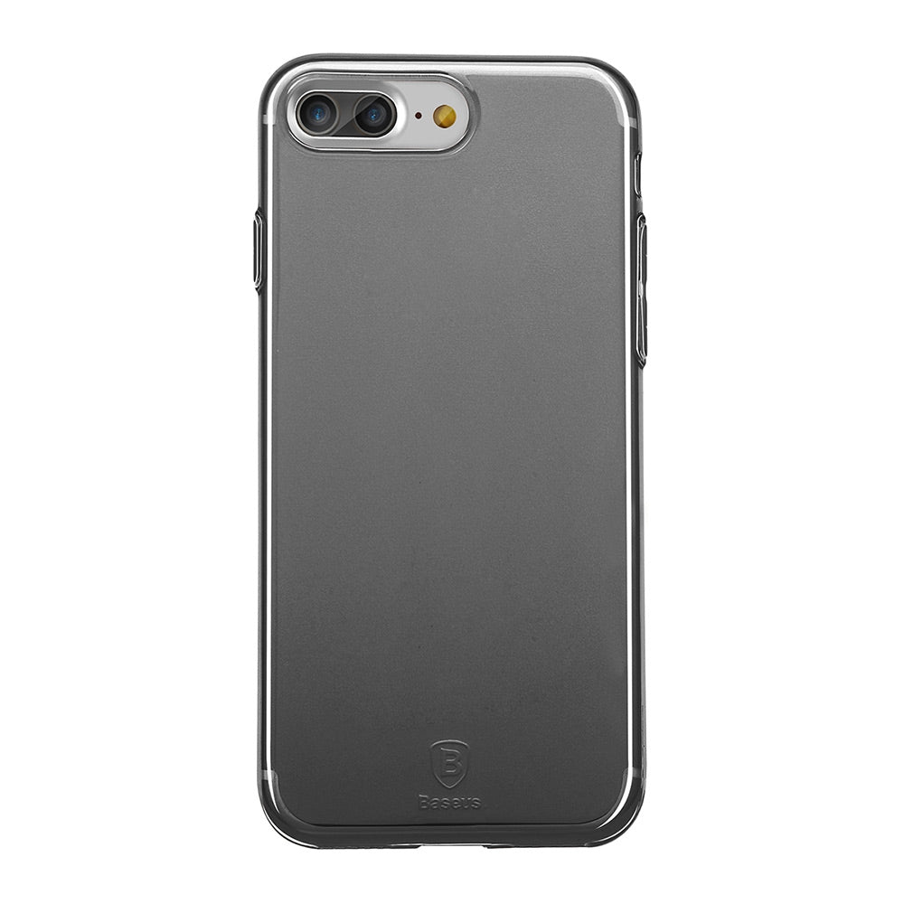 Baseus Simple Series Ultra Slim Soft Clear Panel Electroplate Plating TPU Case Cover for iPhone ...