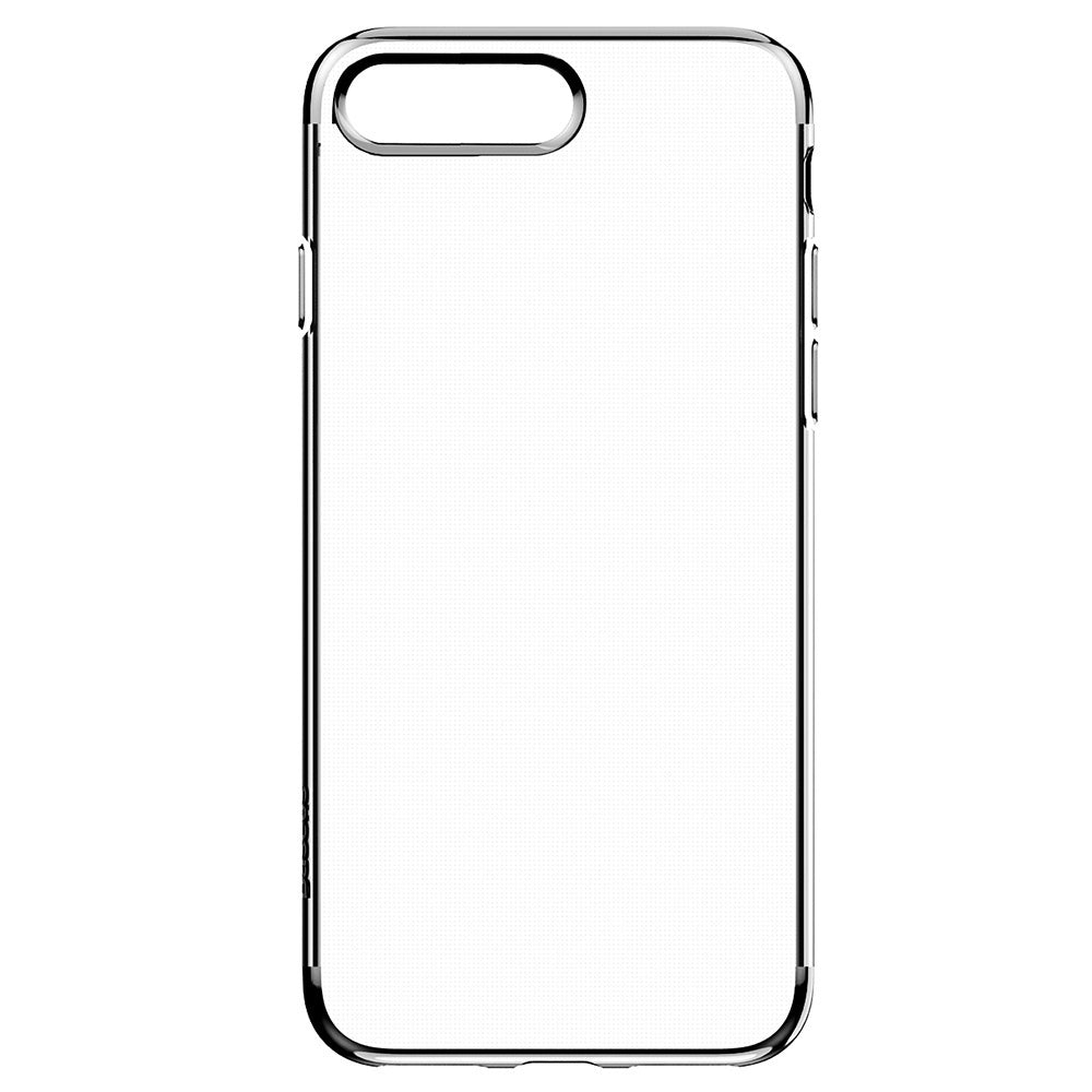 Baseus Shining Series Ultra Slim Soft Clear Panel Electroplate Plating TPU Case Cover for iPhone...
