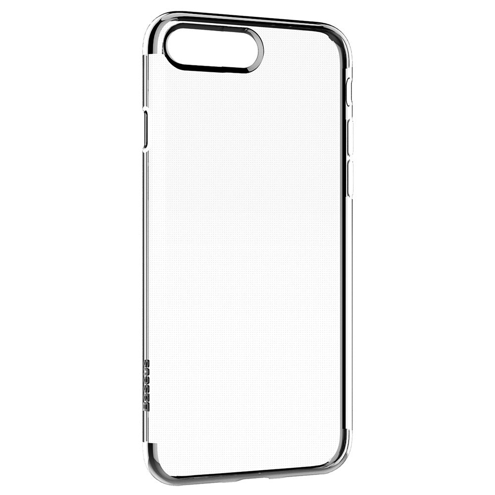 Baseus Shining Series Ultra Slim Soft Clear Panel Electroplate Plating TPU Case Cover for iPhone...