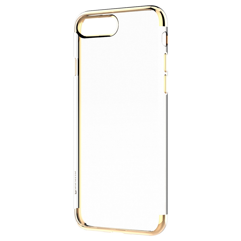 Baseus Shining Series Ultra Slim Soft Clear Panel Electroplate Plating TPU Case Cover for iPhone...