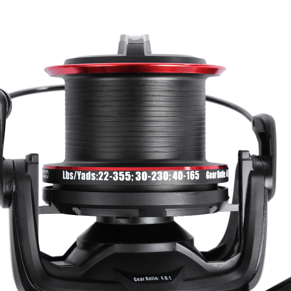 COONOR Metal Spool Spinning Fishing Reel 12 + 2 Ball Bearings 4.6:1 with YF8000 + YF9000