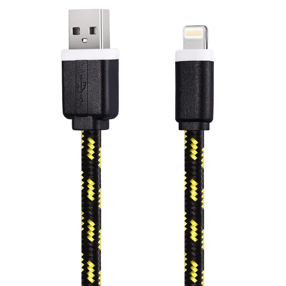 1M Colorful Nylon Braided 8 Pin Transfer Data Sync Cable Charging Cord Line for iPhone 6 / 6S / ...