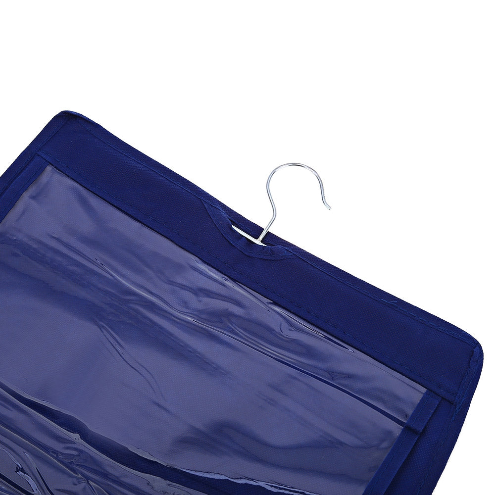 6 Pockets Clear Hanging Closet Handbag Holder Storage Bag